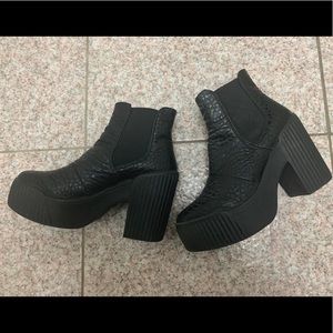 Top shop boots size 38 faux leather